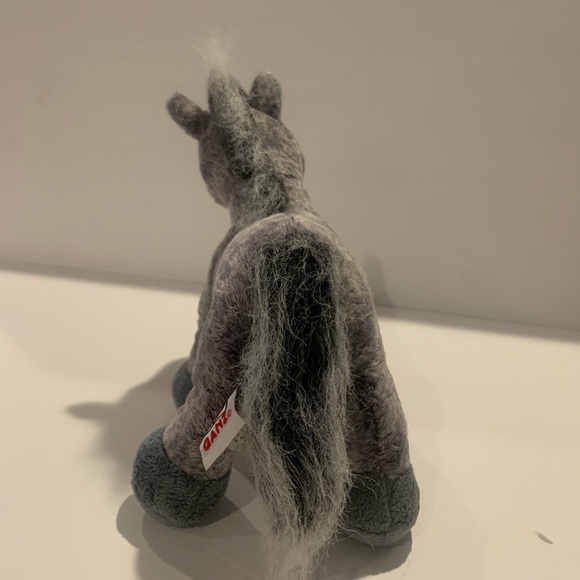 Webkinz Grey Arabian HM098 Ganz No Code Plush Only Gray Horse Bean Plush - Picture 5 of 6